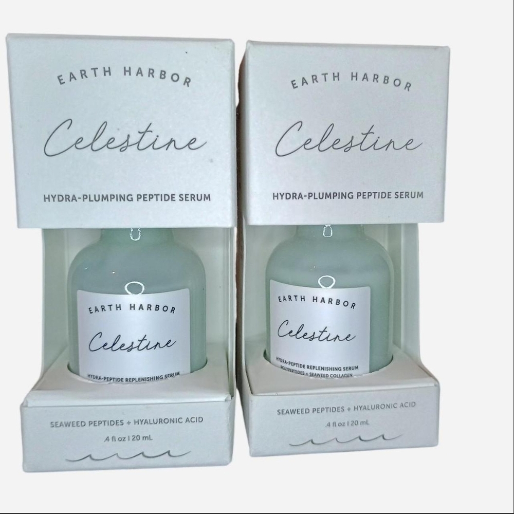Earth Harbor Naturals Celestine Hydra-Plumping Peptide Serum Bundle Of 2 X 20ml